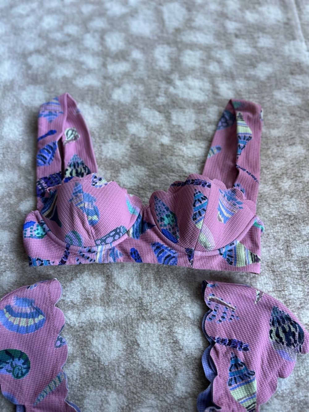 Marysia Dawn Shell Print Bikini Swim Lot sz. XS - Picture 5 of 7